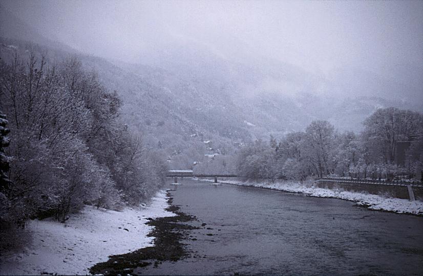 der Inn bei Sauwetter