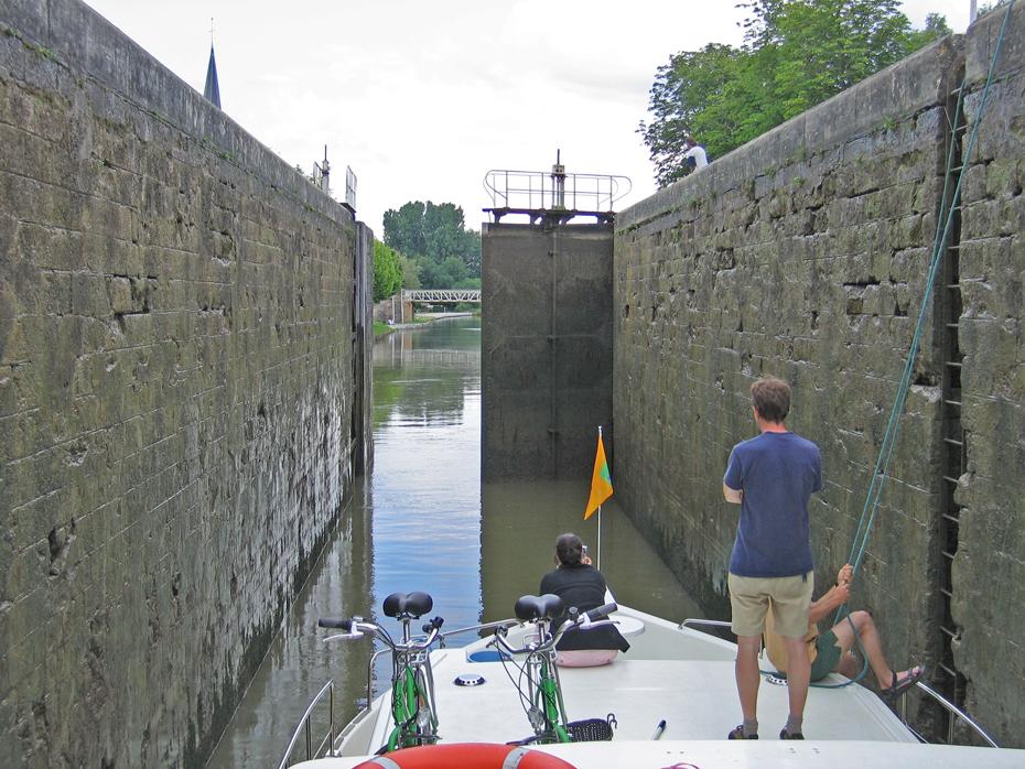 Die höchste Schleuse der Strecke