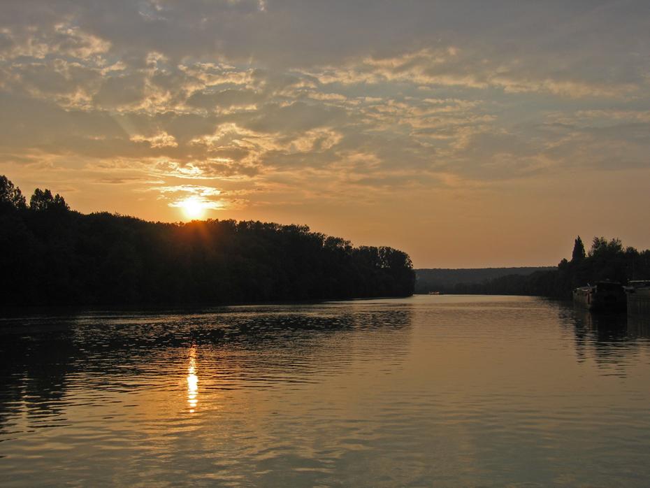 Abendstimmung bei unserem ersten Liegeplatz