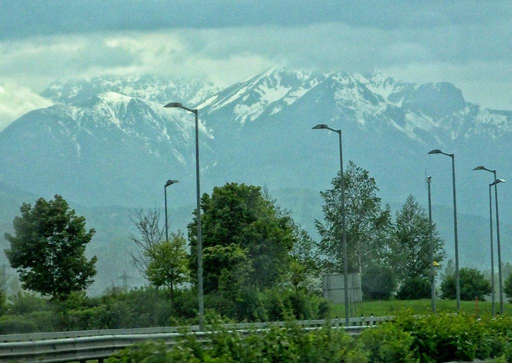 Der Chiemsee vom Autobahnparkplatz
