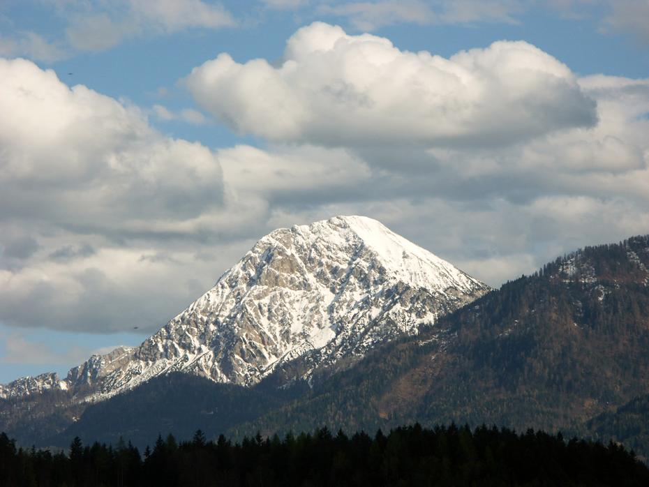 Blick auf die Berge bei Tarvis, Italien