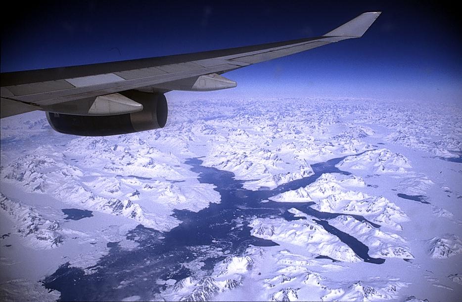 auf dem Weg an die Westküste über Grönland