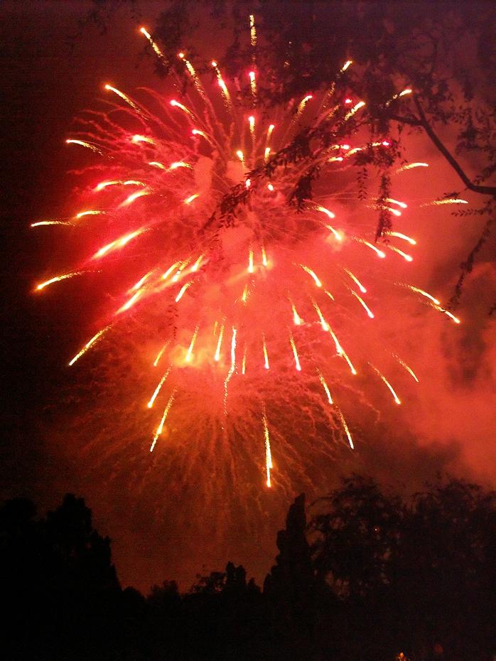Feuerwerk im Disneyland