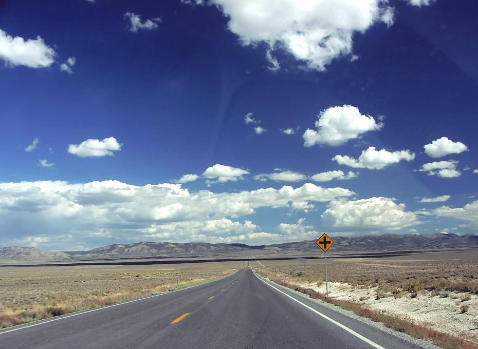 auf der 'loneliest road' (Straße 50, Carson City - Ely)