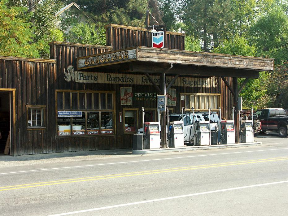 Tankstelle in Winthrop, WA