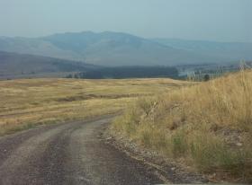 Rundstrecke im National Bison Range, Moiese, MT