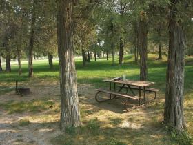Picknickplatz im National Bison Range, Moiese, MT