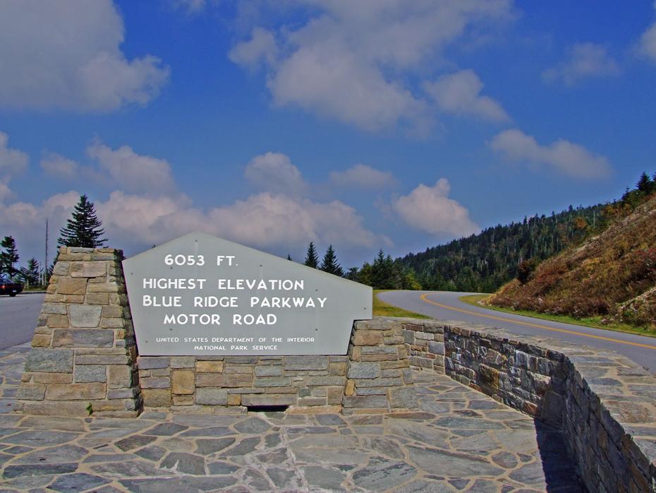 Höchster Punkt des Blue Ridge Parkways, NC