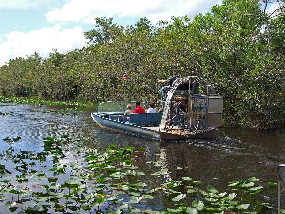 Da geht es wieder hin, unser Airboat, Everglades, FL