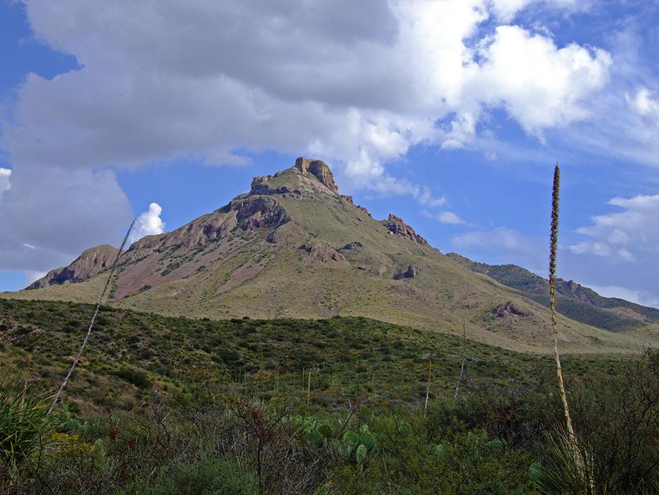Berge beim Campingplatz, Big Bend NP, TX