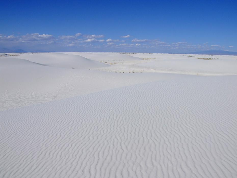 Verloren in den Weiten der Wüste, White Sands NM, NM