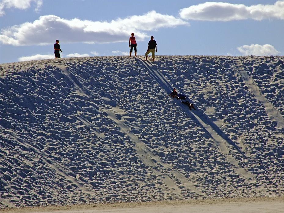 Dünen zum Runterrutschen, White Sands NM, NM