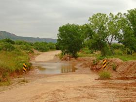 Überschwemmung im Palo Duro Canyon SP, TX