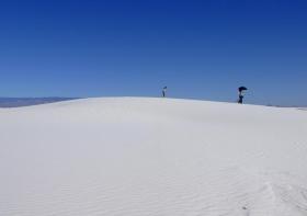 Japaner in der Wüste, White Sands NM, NM