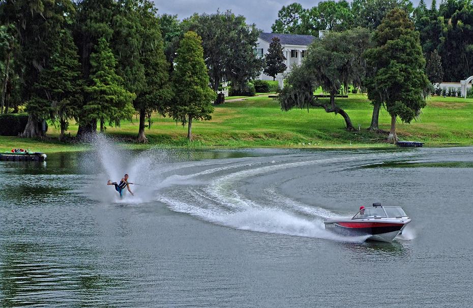 Wasserskishow im Cypress Garden, FL