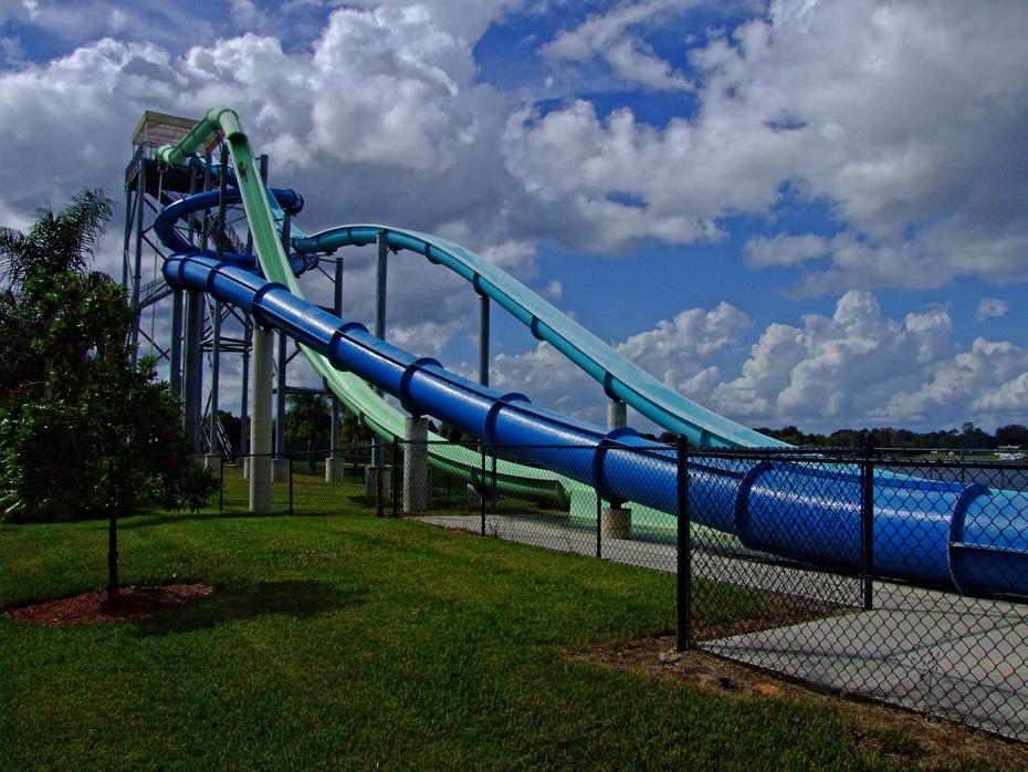 Wasserrutschen im Cypress Garden, FL