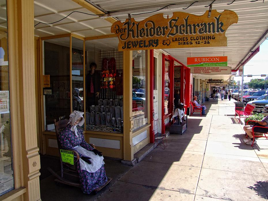 Flaniermeile in Fredericksburg, TX