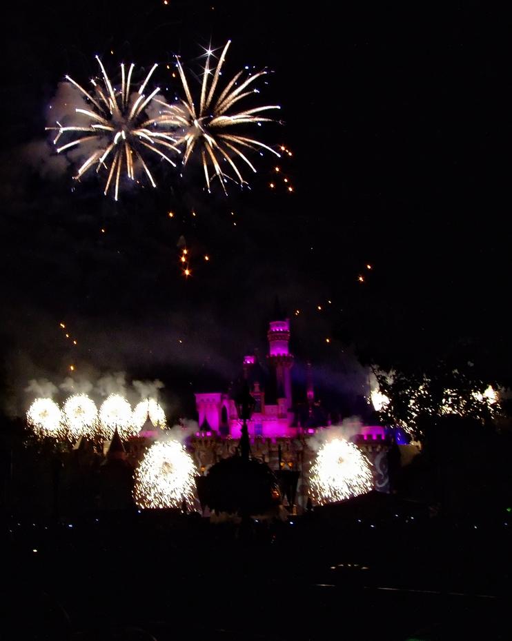 Feuerwerk im Disneyland, Anaheim, CA